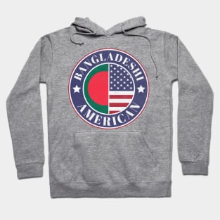 Proud Bangladeshi-American Badge - Bangladesh Flag Hoodie